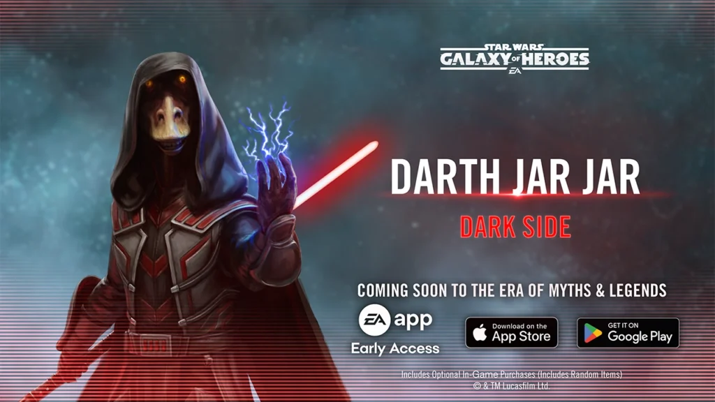 Darth Jar Jar, Mara Jade Skywalker And More Are Coming To Star Wars Galaxy of Heroes